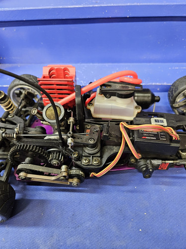 Vintage HPI 1/10 Nitro RS4 W Os Max 12cv Engine Jr Racing Electronics - Picture 20 of 24