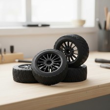 High-Performance 80mm Rubber Tires with Foam Inserts for RC Off-Road Buggies