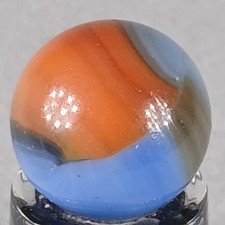 Small Akro Patch Marble "Peewee" .49 Inch Near-Mint Condition Combined Shipping