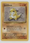 Sandshrew Pokemon Base Set #62 1999