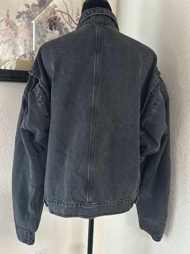 Yeezy Workwear Denim jean Jacket Season 5 ‘Faded Ink’ Grey/ Black Sz Medium - Picture 4 of 17
