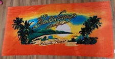 Bubba Gump Shrimp Co Paradise Found Beach Bath Towel 30x60 Vivid Colors