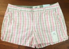 So Plaid Shorts Juniors Size 7 Pink Beige NWT