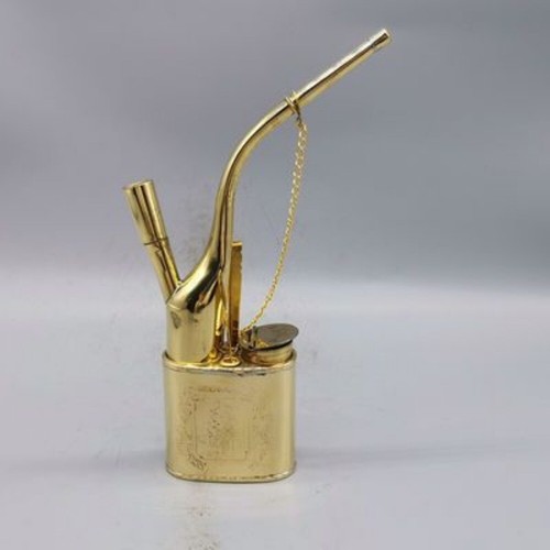 Old Chinese Statue Brass Copper Handmade Pipe Smoking Tools - Picture 1 of 8
