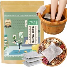 Herbal Foot Soak 20 Bags Chinese Herbal Wormwood Ginger 12 Dried Herbs Foot B...