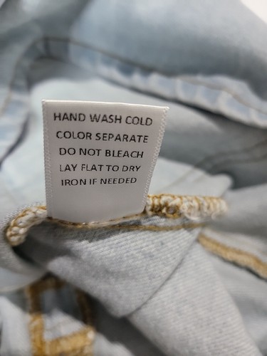 LELIS Le Lis Collection Back To Front Style Zip Blue Denim Mini Skirt Small NWT - Bild 7 von 7