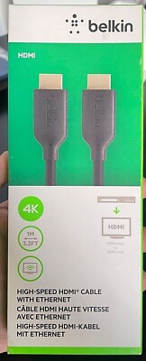 BELKIN HIGH SPEED HDMI KABEL MIT ETHERNET (1M/3,3 FUSS) HDMI STECKER AUF HDMI STECKER