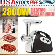 2800W Powerful Multi-Purpose Electric FoodMeat Grinder Sausage Filler Attachment