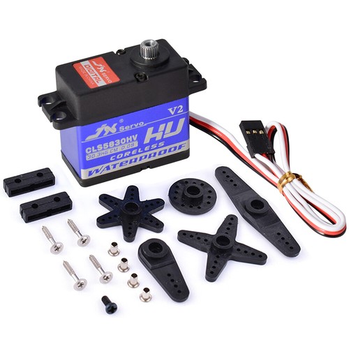 JX CLS5830HV Servo Coreless HV impermeabile 30 kg per 1/10 Traxxas TXR4 RC Car - Foto 3 di 12