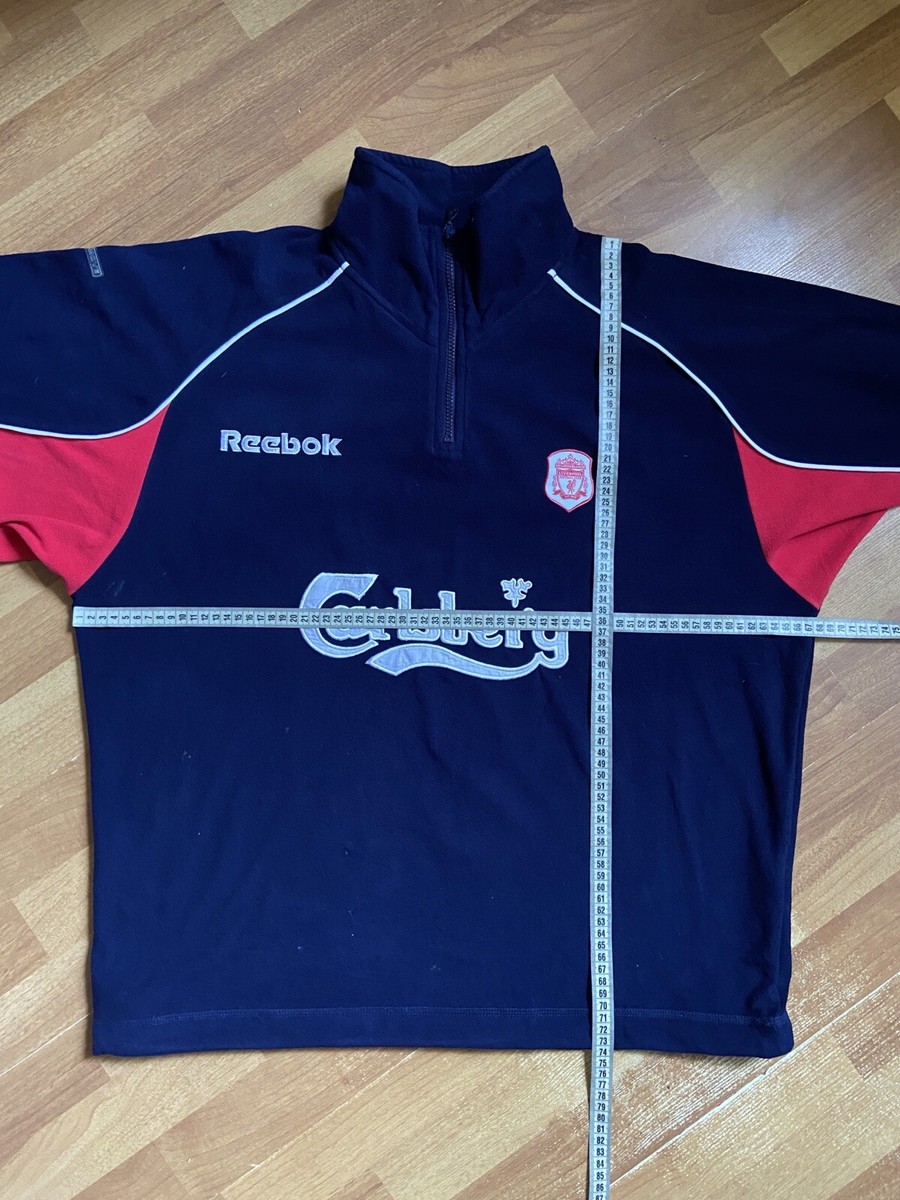 LIVERPOOL 2000 2001 TRAINING PRE MATCH 1/3 ZIP FLEECE