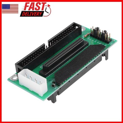 SCSI SCA 80Pin to 68Pin to 50Pin IDE Hard Disk Adapter Converter Card Board