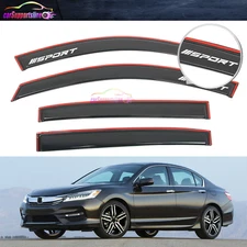 Fit for 13-17 Honda Accord Sedan In Channel Window Visors Shade Guard w/ Sport