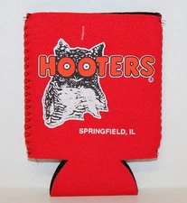 Red Hooters Beer Koozie Can Cooler Coozie - Springfield , IL - New with Tag!
