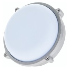 Timeguard LEDBHR25W LED Circular Bulkhead Light Fitting - 25W (Grey/Opal)