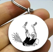 Skelton Hot Funny Joke Prank Keychain Art Horror Halloween