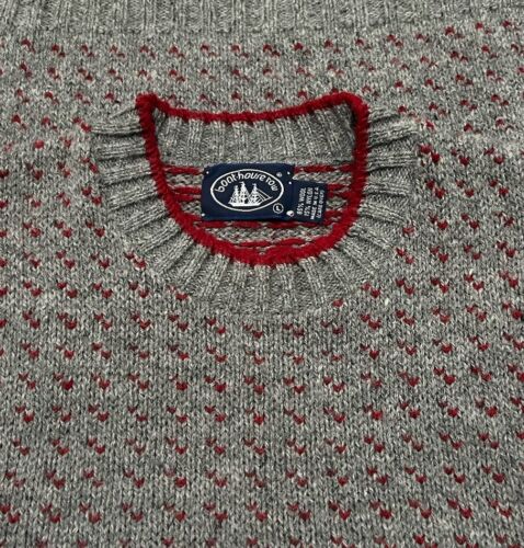Suéter Tejido Pescador Mezcla Lana Fila Boat House Vintage Para Hombre Grande Hecho en EE. UU. - Imagen 4 de 5