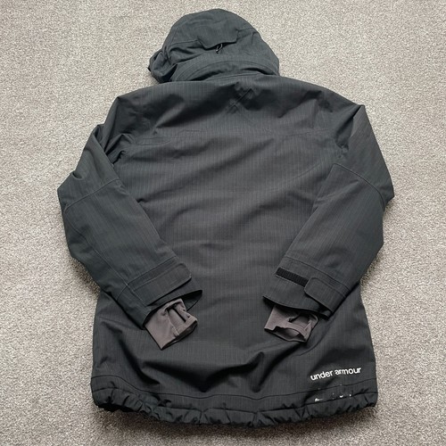 Under Armour Jacket Medium Black Storm Coldgear Infrared Full Zip Hooded READ - Picture 15 of 15