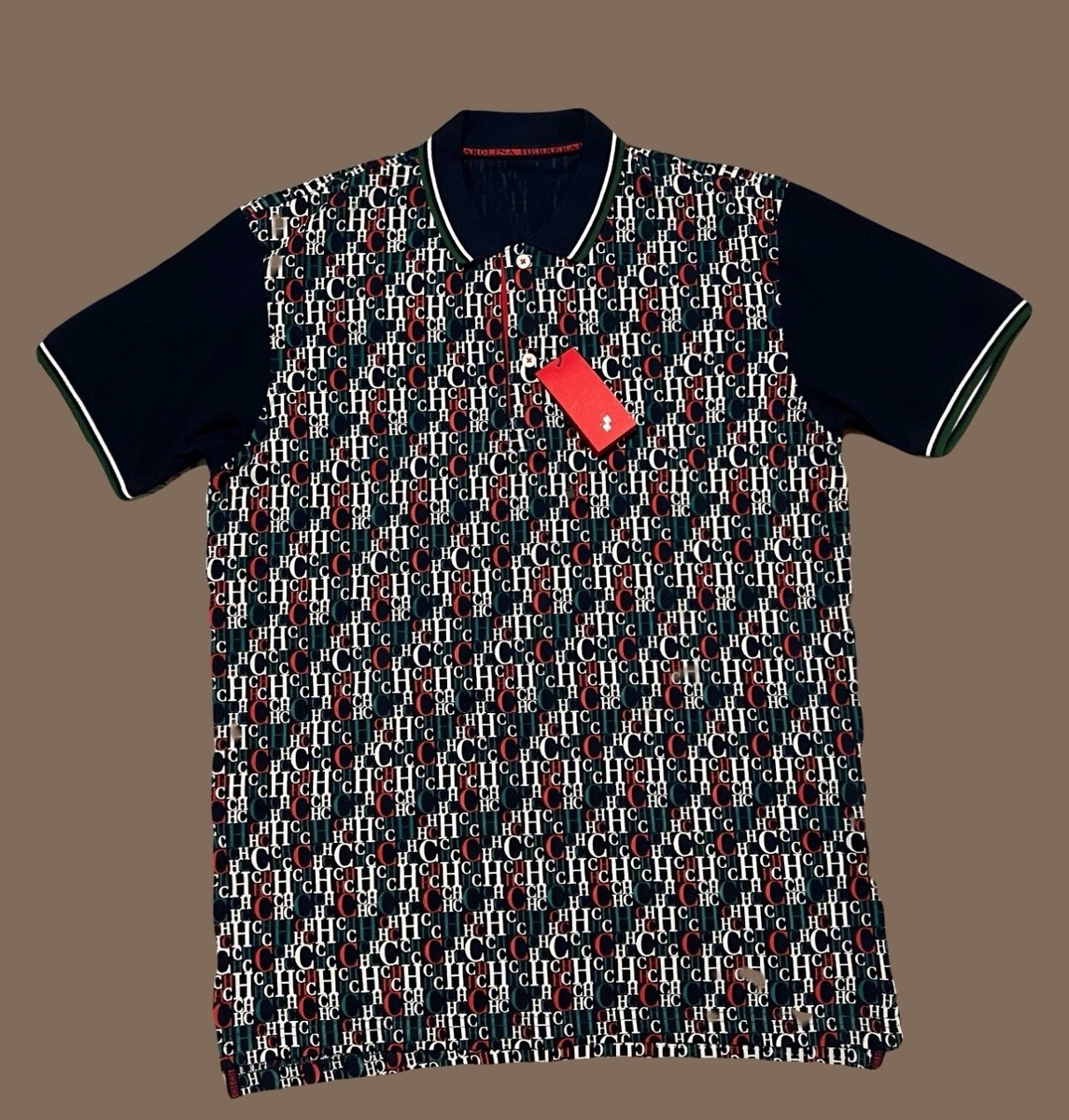 Carolina Herrera Polo Shirt!! 100% Cotton Size XL Made In Portugal