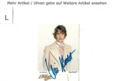 Kai Albrecht - Schauspiel Autogrammkarte- Handsignierte. mehr Siehe Bilder
