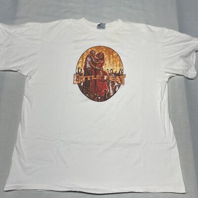 Vintage 1995 Little Feat Tour White XL T-Shirt Classic Rock