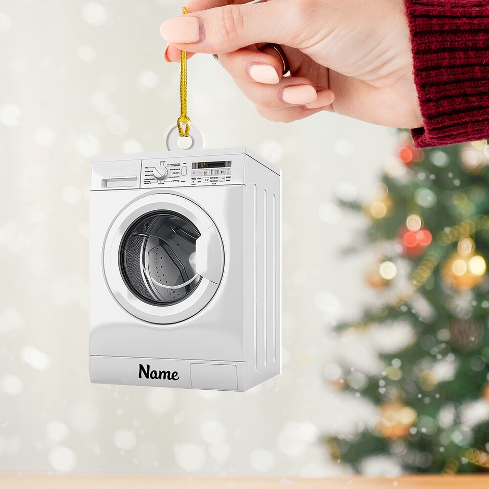 Washing Machine Christmas Ornament, Christmas Tree Decor, Loved Washing