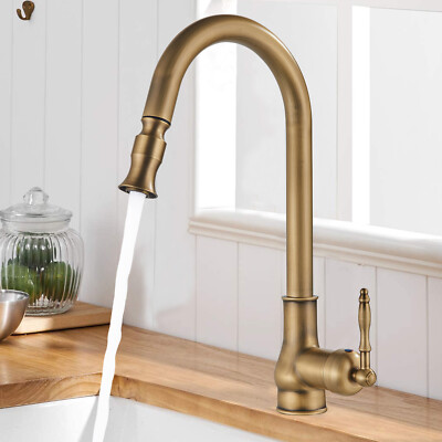 Vintage Retro Küchenarmatur Ausziehbar Brause Einhandmischer Wasserhahn Küche