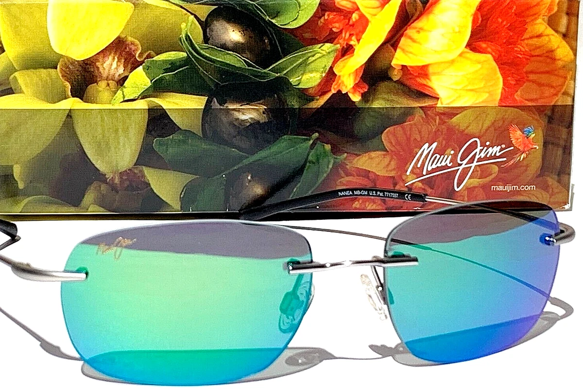 Polarized Rectangular Rimless Sunglasses for Mens / Light Adjusting