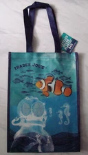 New Trader Joe's Blue Ocean Recycled Collected Plastic Eco Shopping Grocery Bag