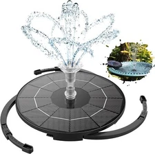 3.5 W Solar Fountain Pump For Water Feature Outdoor DIY Solar Bird Bath Fountain