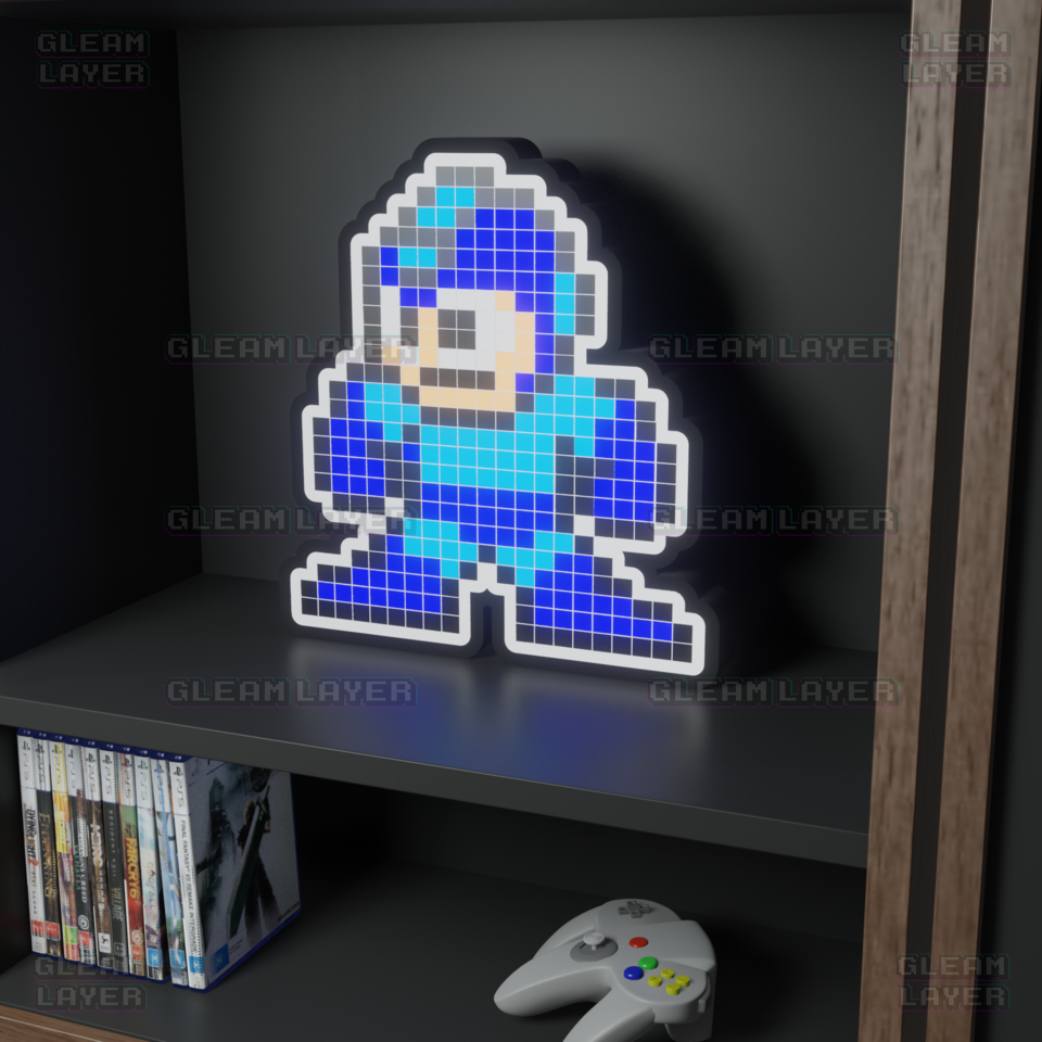Mega Man 8-bit Pixel Led Light | eBay