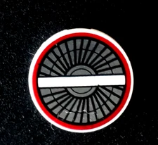 LEGO Tile Round 2x2 Bottom Stud Holder w. Engine Inlet Vanes Crossbar