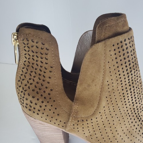Vince Camuto NWOB Farrie Suede Perforated Booties Pumpernickle Women's 8M - Picture 9 of 17
