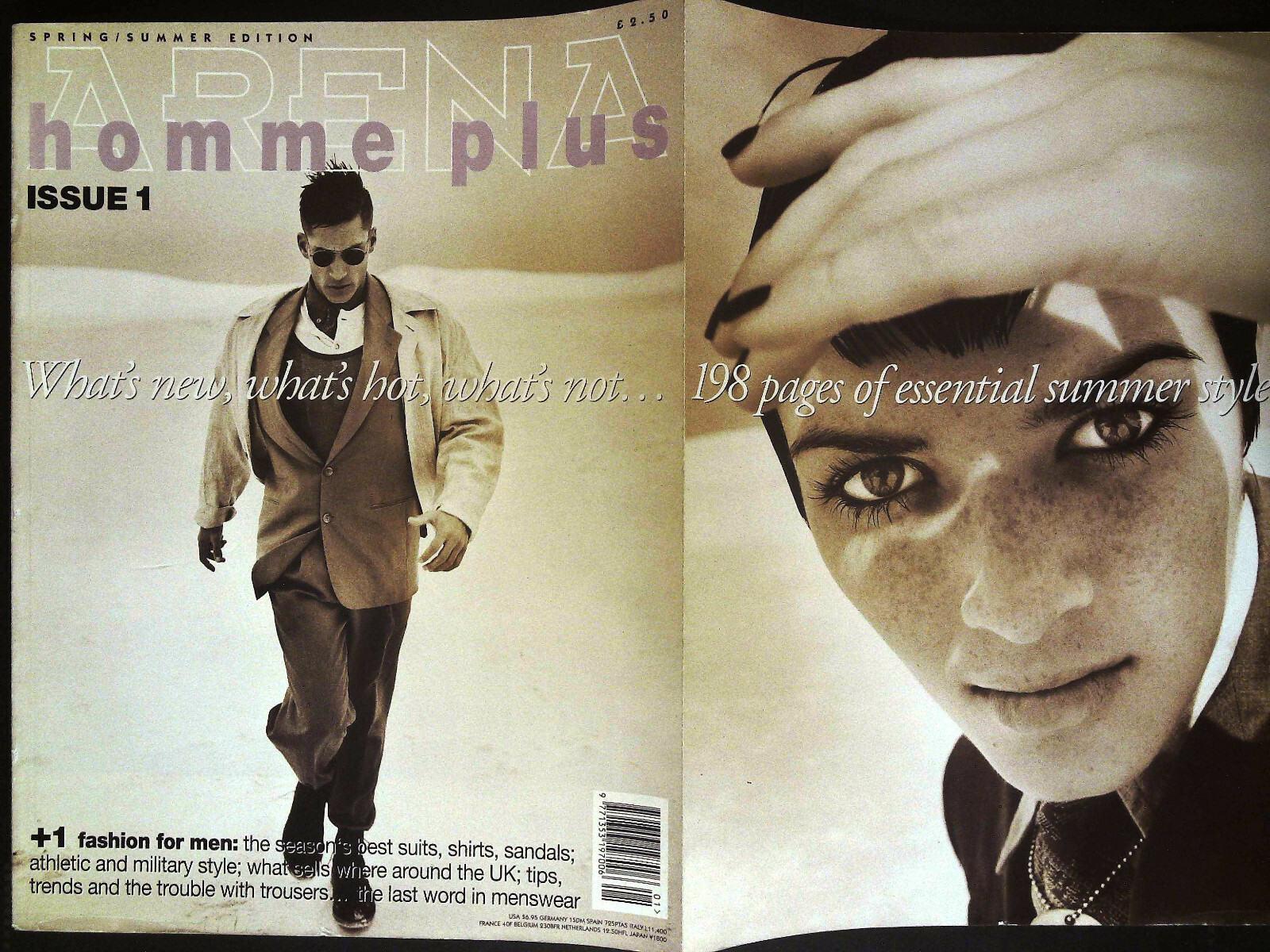 ARENA HOMME PLUS #1 GREG SPAULDING Gwen Hoyt SAFFRON ALDRIDGE Jason Statham @ VG