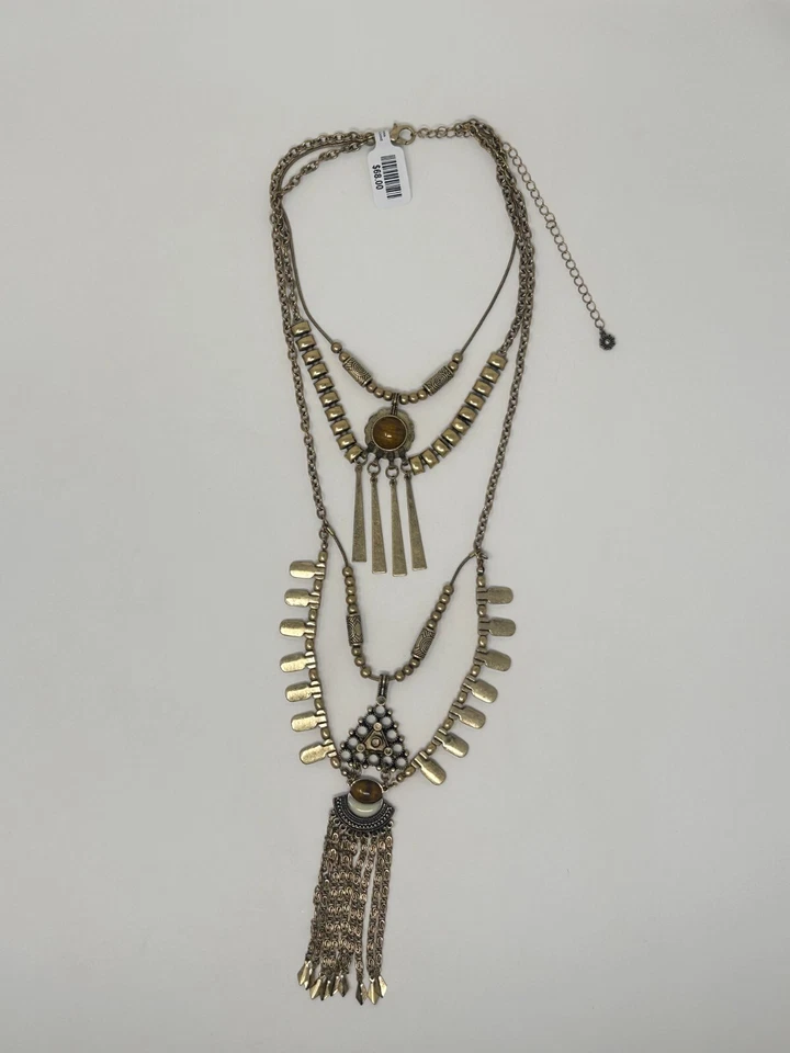 Colar em camadas Free People Bring It Home novo com etiquetas $68