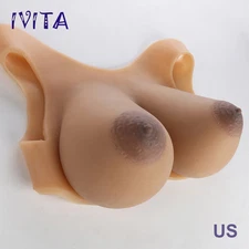 IVITA 11XL 4100g New Design Realistic Full Silicone Breast Forms Lifelike Boobs