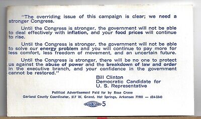 HTF Early Career 1974 Bill Clinton 4 Congress District 3 HTF Early Career 1974 Bill Clinton 4 Congress District 3