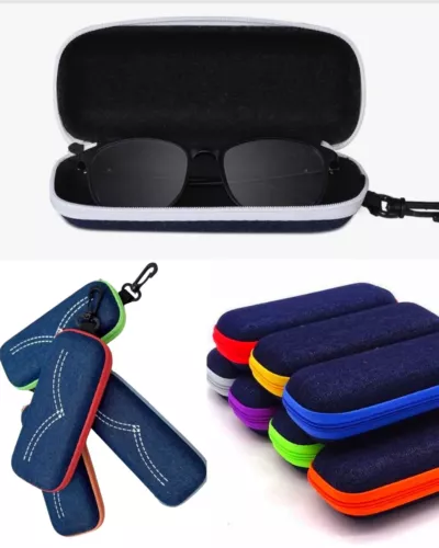 Tragbar Reißverschluss Brillen Sonnenbrille Hartschale Box Schutz Groß Halter ~ - Bild 3 von 33