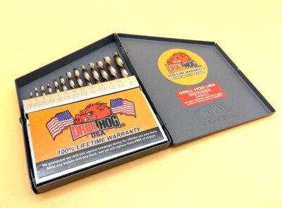 Drill Hog  Niobium Left Hand Drill Bit Set Screw Extractor Lifetime Warranty 