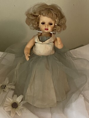 1950's Tiny Terri Lee Doll Walker in Gorgeous Tagged Gown