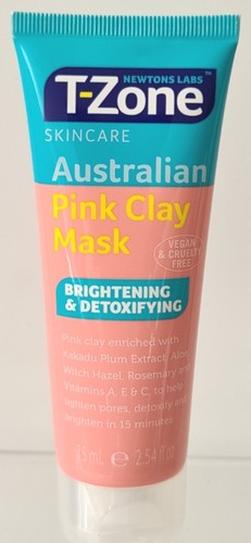 T-Zone Australian Pink Clay Mask Brightening & Detoxifying Skin Face Care75ml X3 - Picture 6 of 8