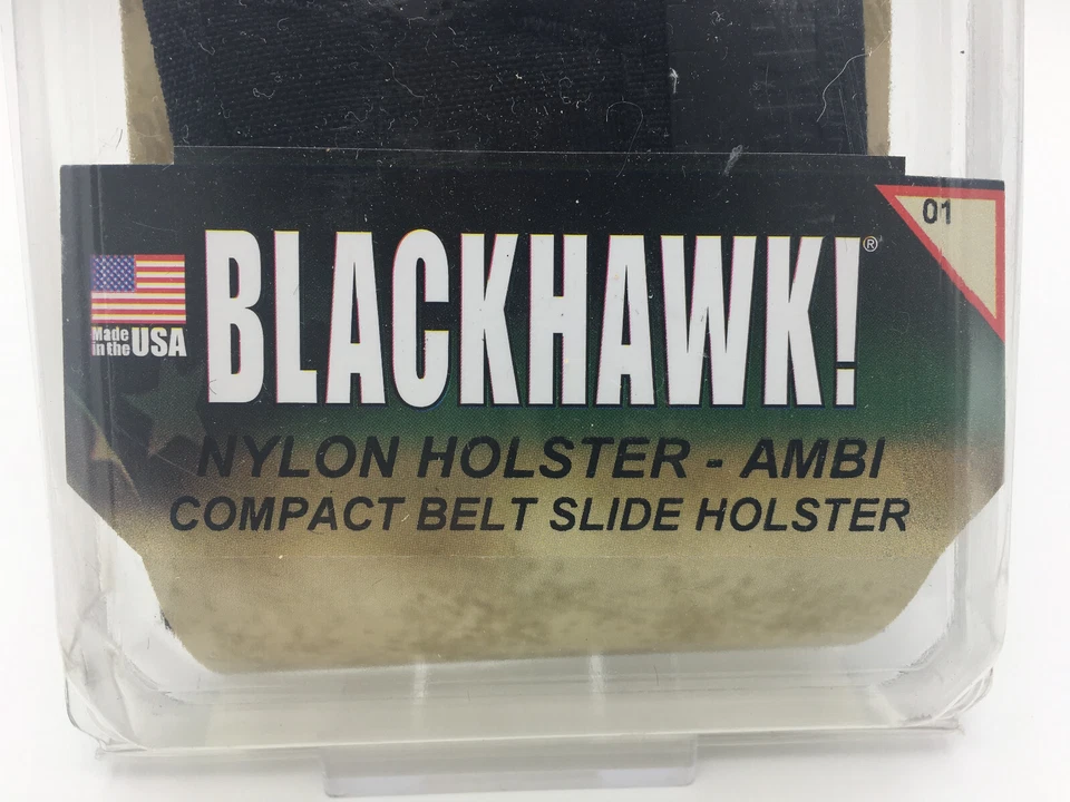 Blackhawk Compact Belt Slide Holster 40CS01BK Ambi for Small Autos: .22 .25 .380 - Image 3 of 4