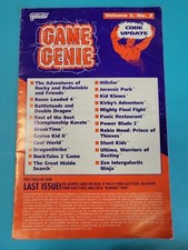 Nintendo Entertainment System NES Game Genie Code Update: Volume 2, no. 3
