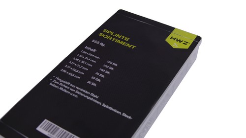 555 tlg Splinte Sortiment 6 Gr. sicherungssplinte sicherungsstifte Set verzinkt - Bild 4 von 8
