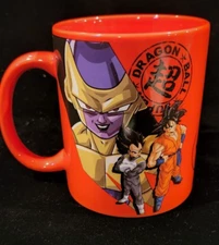 Dragon Ball Z Mug RARE Toei Just Funky Dragon Ball Z Vegeta Goku Gold Frieza COA