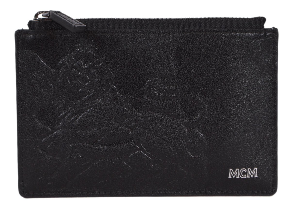 New MCM $225 Colorblock Leather Dieter Munich Lion Mini