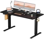 24x55 Inches Standing Desk Adjustable Height with Cable Management Black