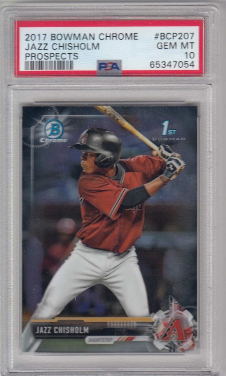 2017 1ST BOWMAN CHROME JAZZ CHISHOLM YANKEES ROOKIE RC