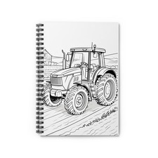 Tractor Themed Spiral Notebook Farmers School Work Agriculture Enthusiasts Farm
