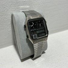 Citizen Ana Digi Temp 8980-084390 Vintage 1980s Chronograph Watch Read Descripti