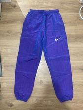 Nike Vintage 80s Windbreaker Pants Purple Nylon